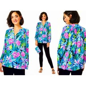 NWT LILLY PULITZER XXS ELSA SILK ONYX YOU ME AND GIRAFFE BEAUTIFUL!!!